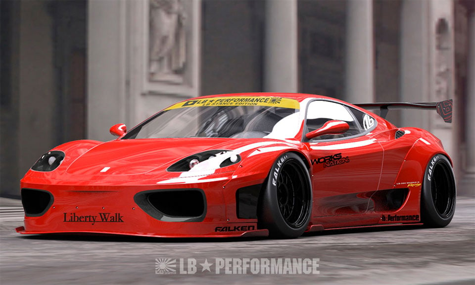 Liberty Walk Body Kit Adds Japanese Style to Italian Exotic