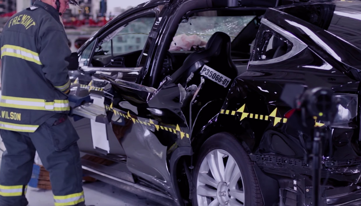 Watch a Tesla Model X Get Ripped Apart – For a Good Cause