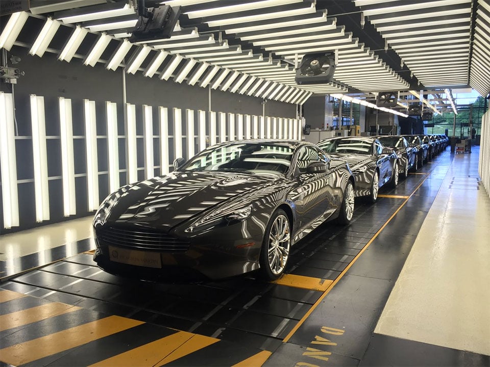 Final Aston Martin DB9 Cars Roll off Assembly Line