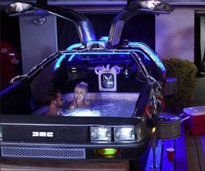 DeLorean Hot Tub Time Machine: Relax to the Future