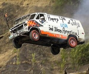 Alaskan Town Launches Cars off a Cliff to Celebrate the 4th of July