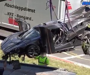 Smashed up Koenigsegg One:1 to Be Repaired
