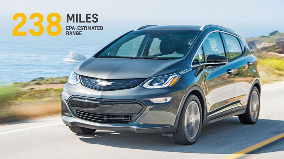 Chevy Bolt EV Takes on Tesla with 238-mile Range