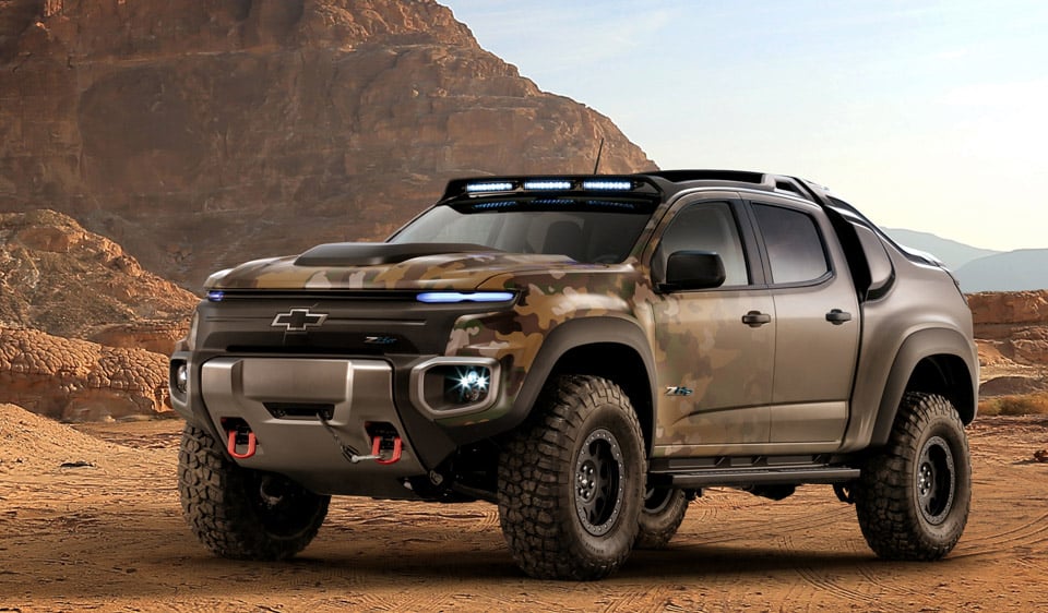 Chevrolet Colorado ZH2 Is the Fuel-cell Army Truck of our Dreams