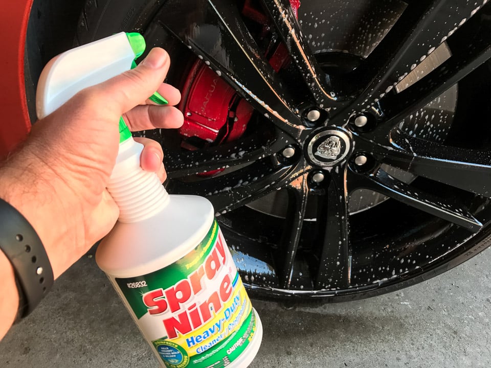 Spray Nine Gets Car Wheels Crazy Clean