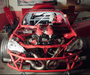Ferrari-powered Toyota GT-4586 Fires Up