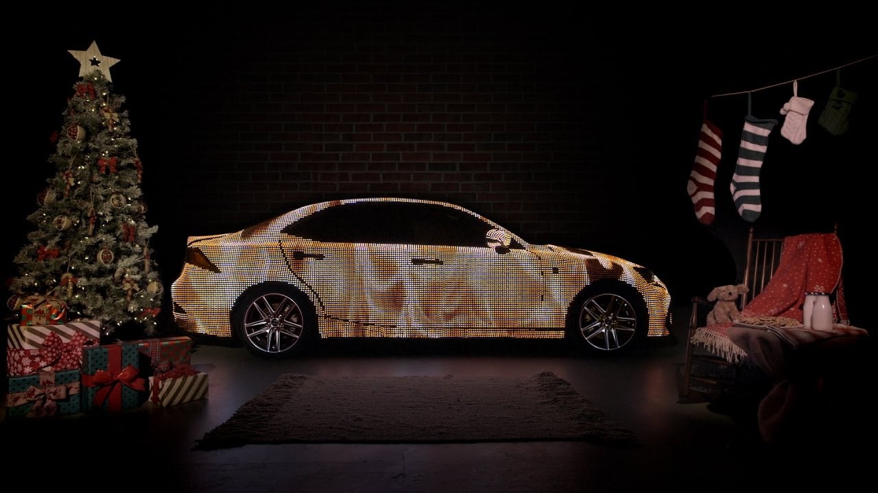 The LEDCovered Lexus LIT IS Yule Log