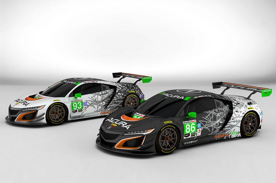 Acura NSX GT3 Race Liveries Looks Sweet