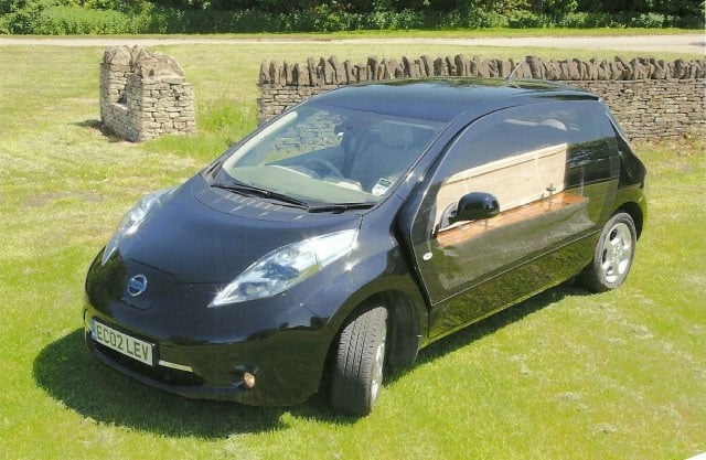 Nissan LEAF Hearse Lets You Stay Green to the Grave