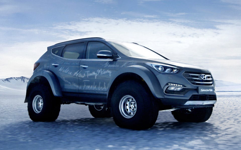 Crossing Antarctica in a Custom Hyundai Sante Fe