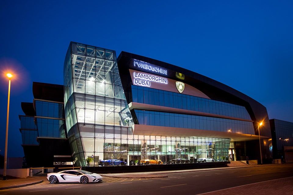 Dubai Gets Largest Lamborghini Dealership in the World