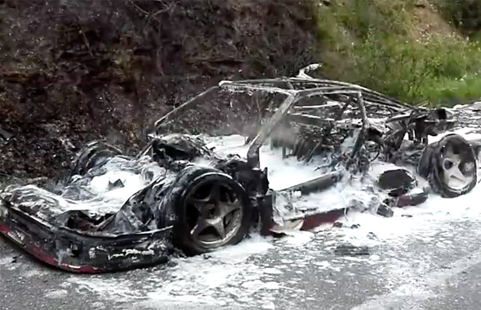 Rare Ferrari F40 Destroyed in Fire, But Lived a Good Life