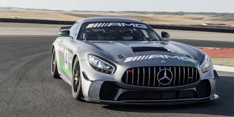 Mercedes-AMG GT4 Racer Has a Knight Rider Steering Wheel