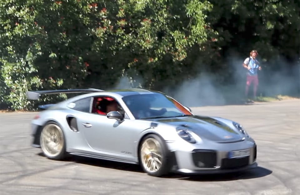 2018 Porsche 911 GT2 RS Makes the Donuts