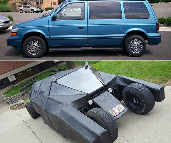 Guy Turns Dodge Minivan into Batman’s Tumbler