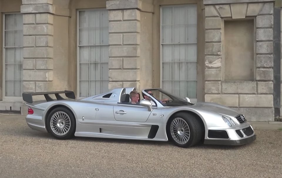 Mercedes-Benz CLK GTR Goes Drifting in the Countryside