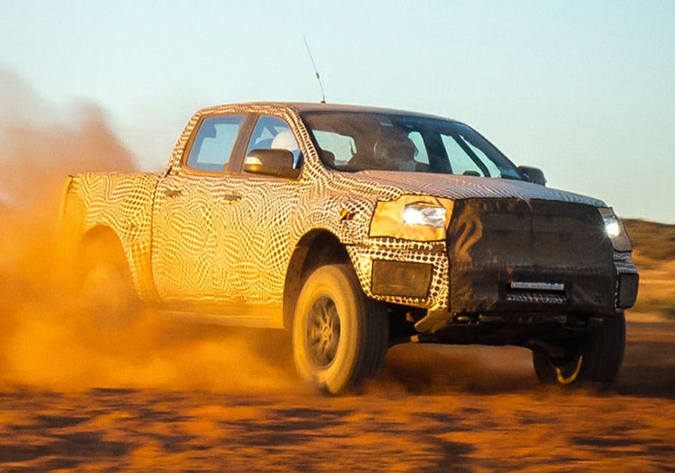 2018 Ford Ranger Raptor Surfaces Down Under