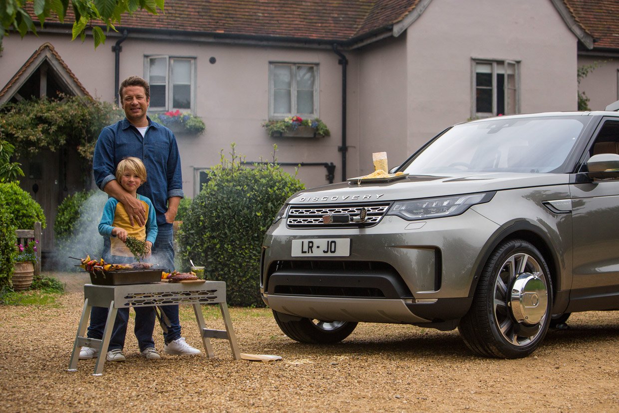 Land Rover Turns Jamie Oliver’s Discovery into a Kitchen on Wheels