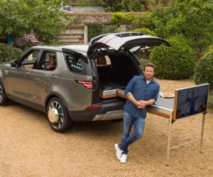 Land Rover Turns Jamie Oliver’s Discovery into a Kitchen on Wheels