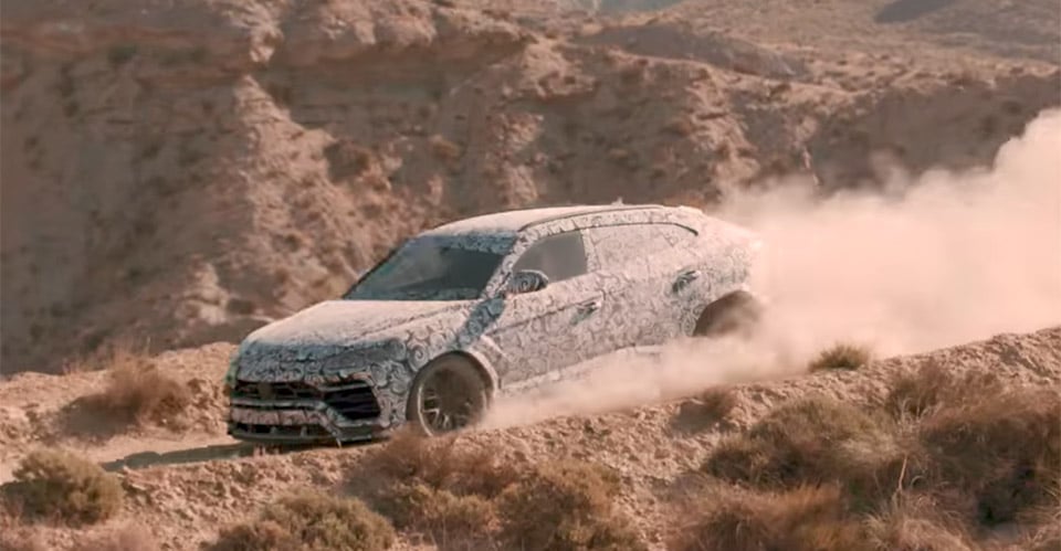 Lamborghini Urus SUV Leaves the Tarmac and Heads Off-road