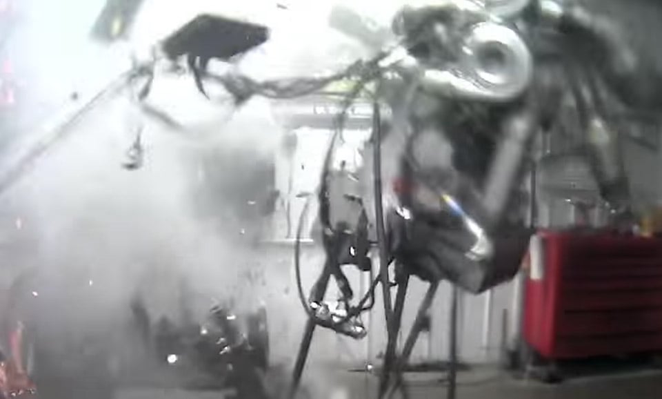 Watch a Diesel Engine Explode Dramatically on the Dyno