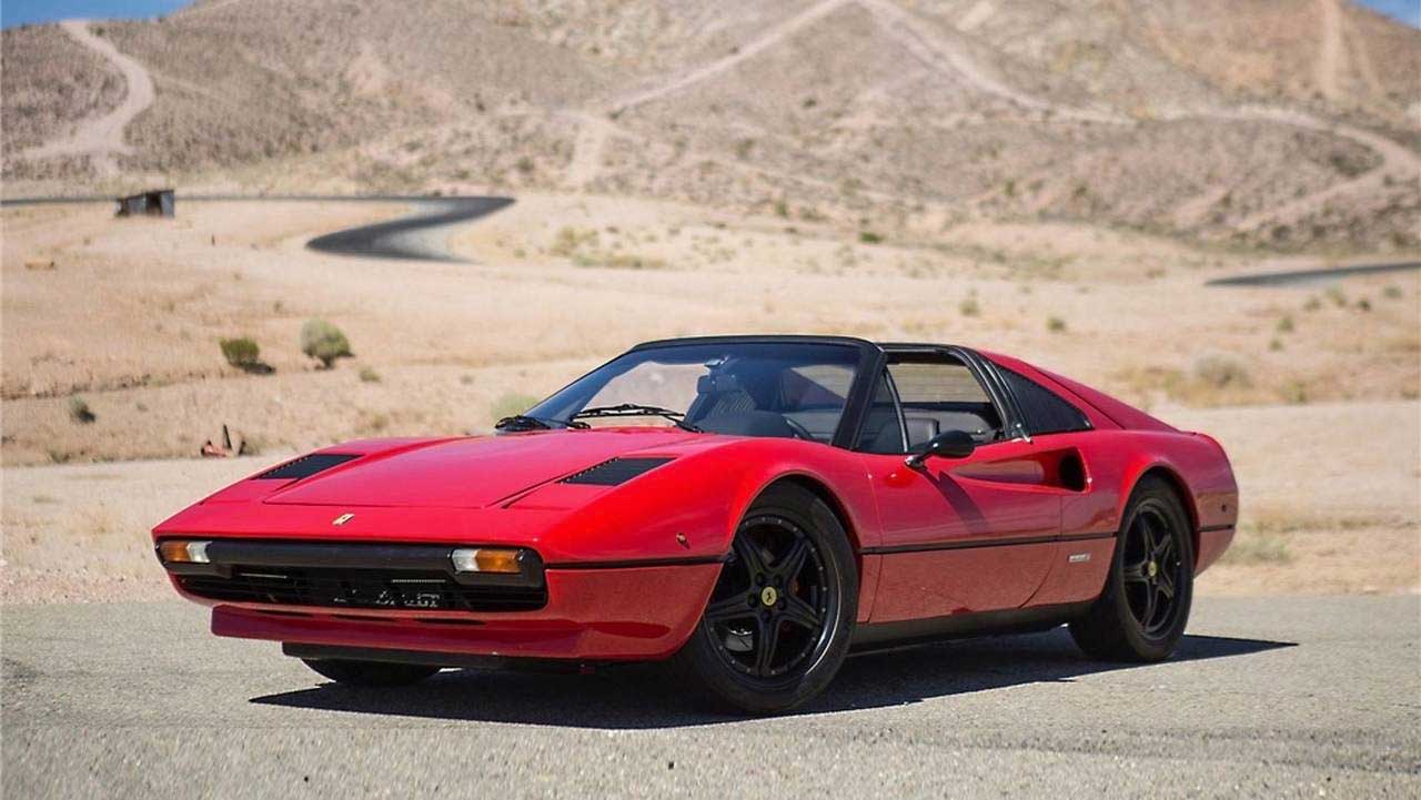 Electric Ferrari 308 GTS for Sale: Green, Wrapped in Ferrari Red