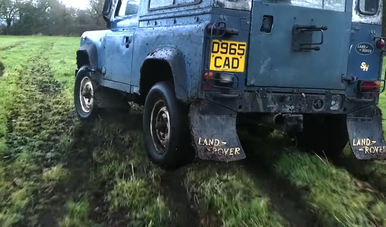 Watch a Land Rover Defender 90 Tear up a Field