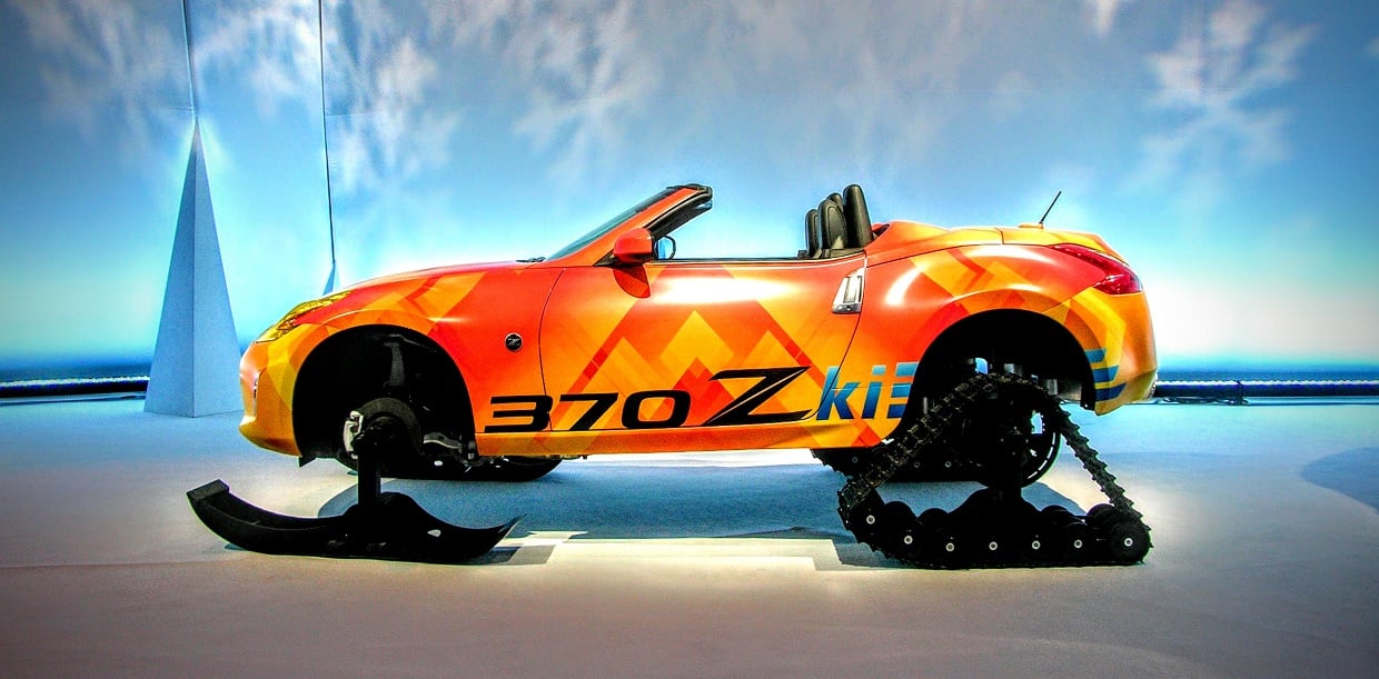 Driving the Nissan 370Zki: A Crash Course in Extreme Snowmobiling