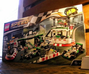 Mercedes-AMG Petronas F1 Paddock LEGO Kit Review: One Heavy Build