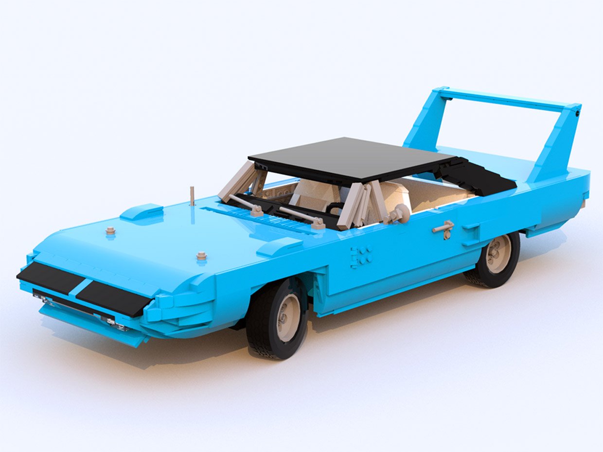 This LEGO Plymouth Superbird is the LEGO Kit We Deserve
