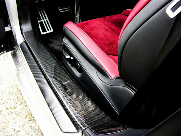 Carbon Fiber Door Sills on the LC 500 Lexus Sports Car