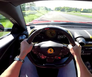 Ferrari 812 Superfast Hits Nearly 200 mph on the Autobahn