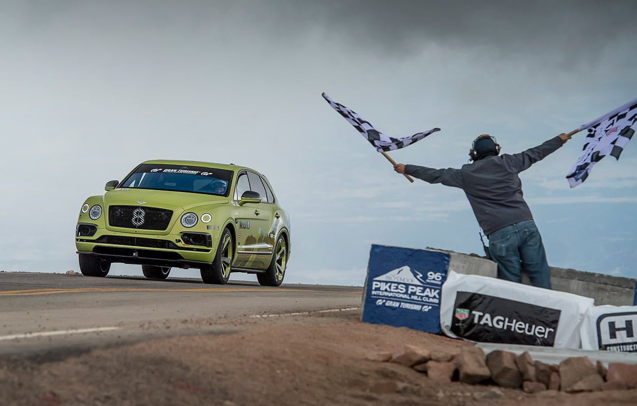 Bentley Bentayga Grabs SUV Class Record at Pikes Peak