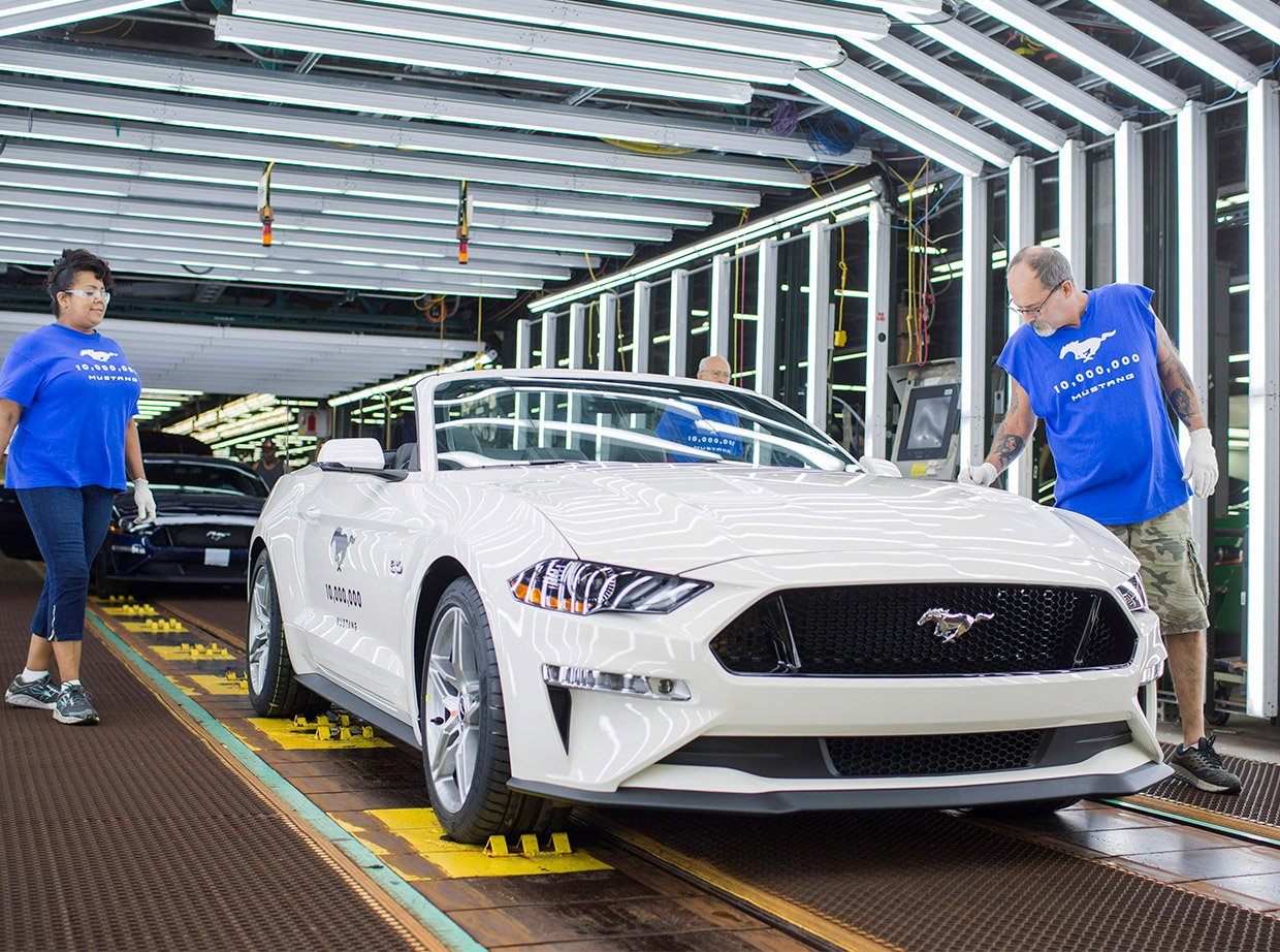 ford mustang assembly line today