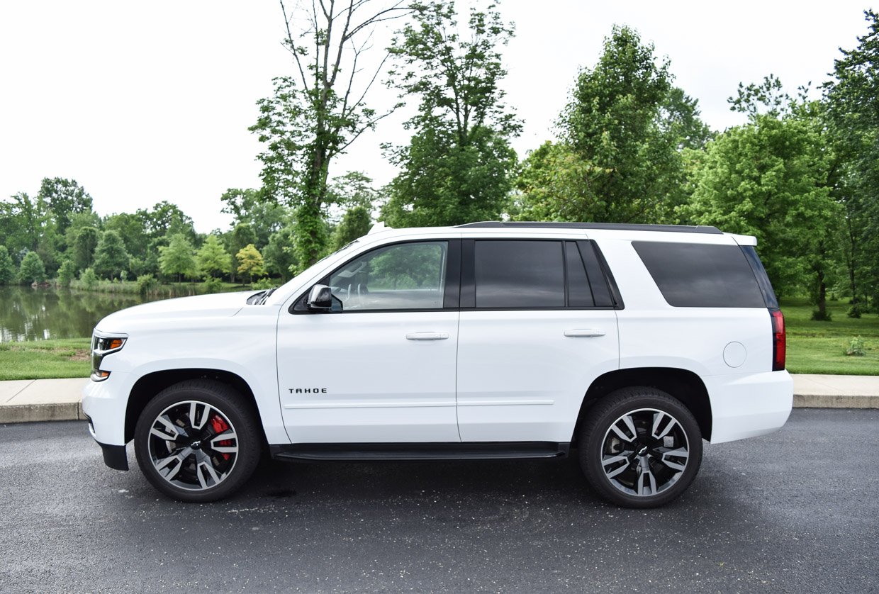 White Tahoe With Black Rims