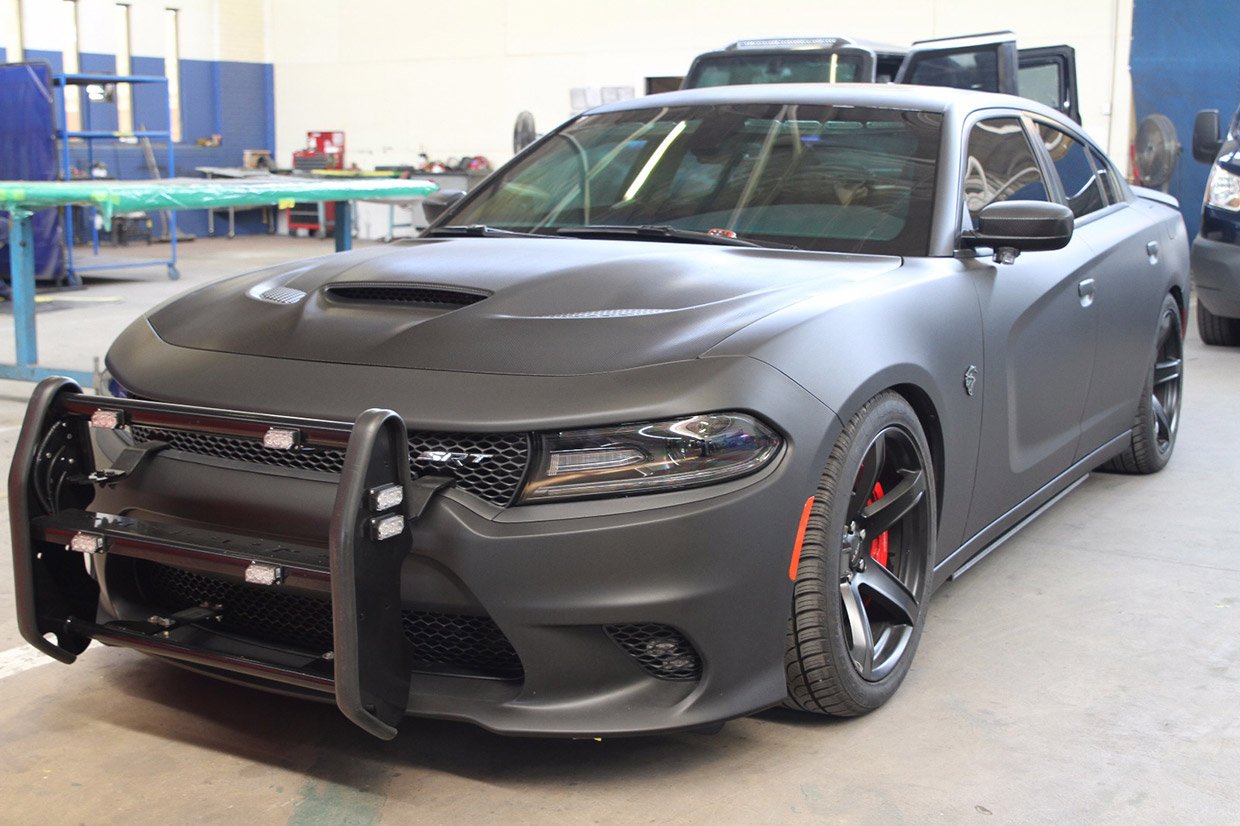 Matte Grey Dodge Charger