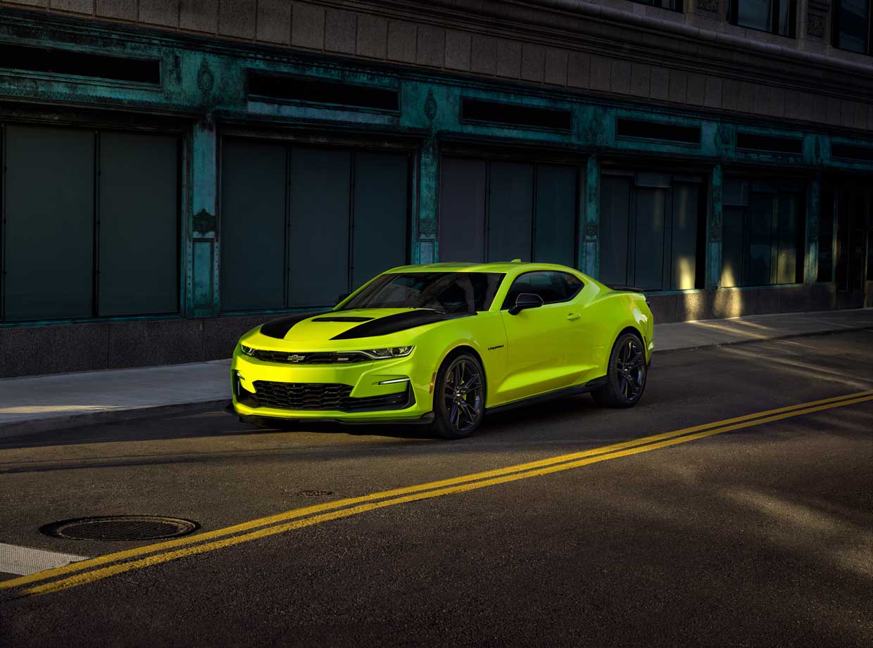 2019 Chevrolet SEMA Camaro Highlights New Shock Yellow Color