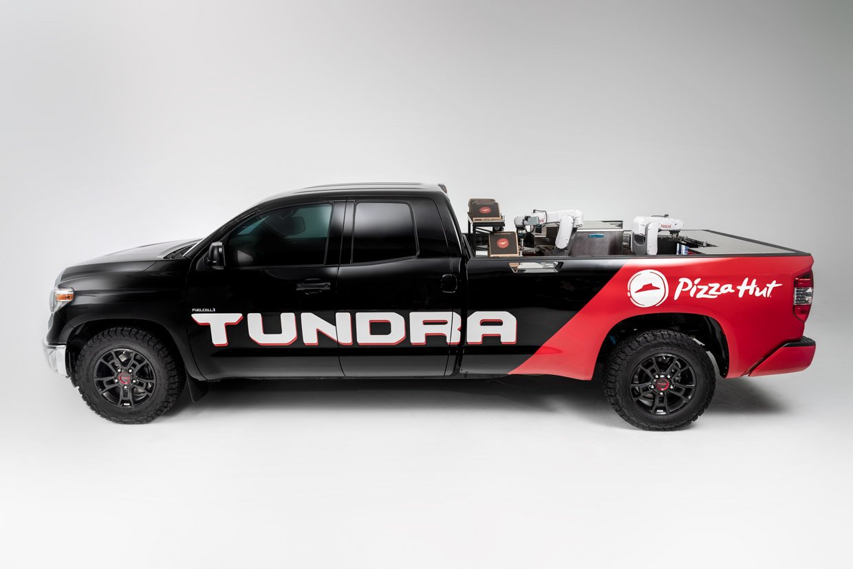 Toyota Tundra PIE Pro Serves Pizza Hut Pizza to Go