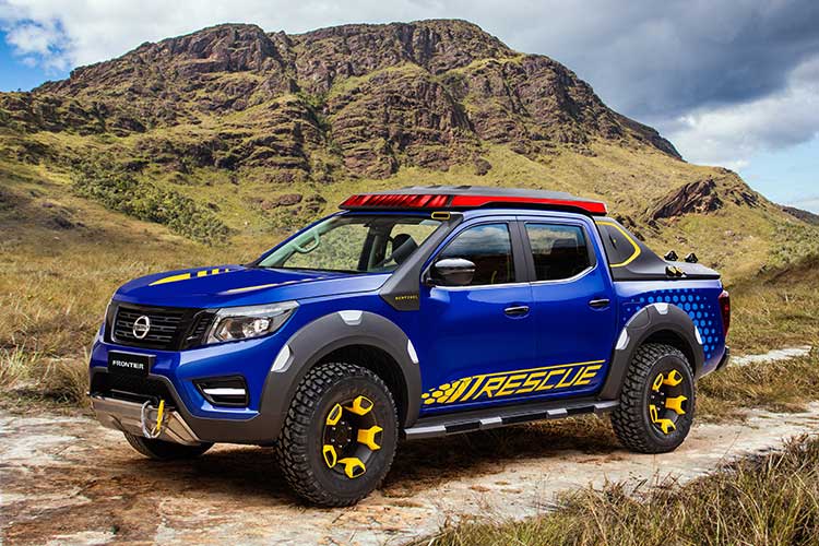 Nissan’s Thunder-Blue Frontier Sentinel Concept Aims to Save Lives