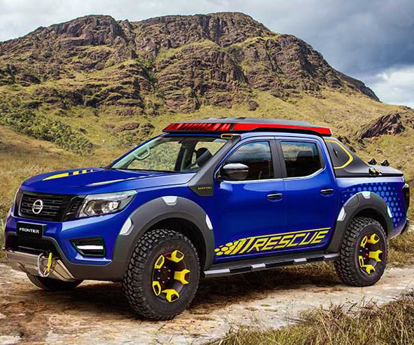 Nissan’s Thunder-Blue Frontier Sentinel Concept Aims to Save Lives