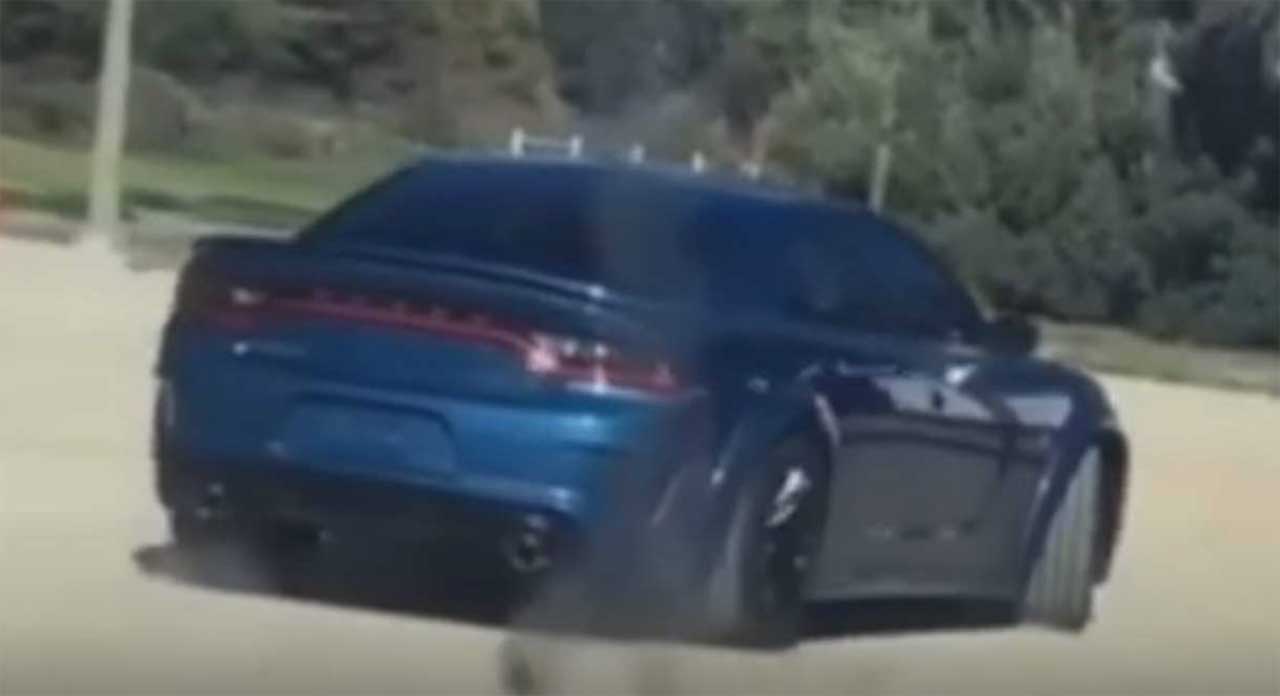 Terrible Video Allegedly Shows 2020 Widebody Charger SRT Hellcat