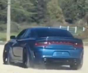 Terrible Video Allegedly Shows 2020 Widebody Charger SRT Hellcat