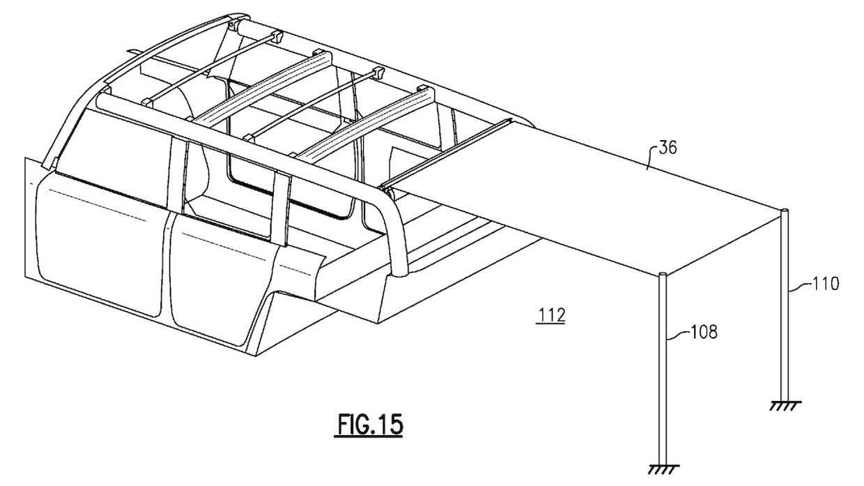 Dual-Layer Retractable Roof Patent Likely for Ford Bronco