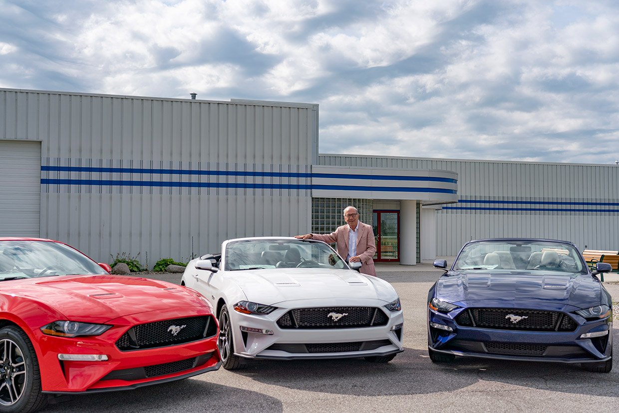 Father Gives Kids a Gift of Red, White, and Blue Mustangs