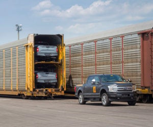 Ford’s Electric F-150 Pickup Truck Tows a Train
