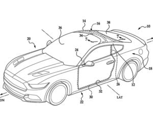 Ford Patent Application Hints at Mustang Windshield That Curves onto Roof