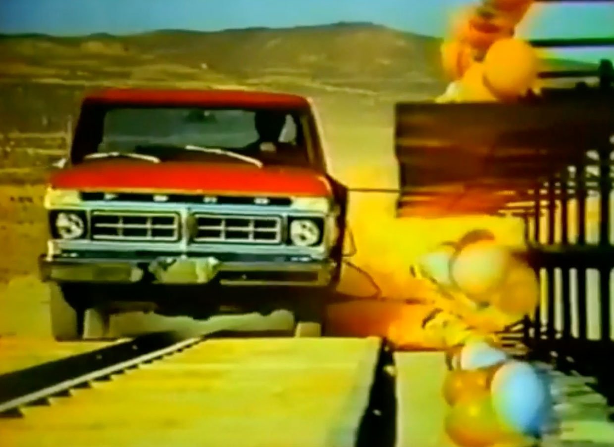 From the Vaults: Ford F100 Exploding Balloon Commercial
