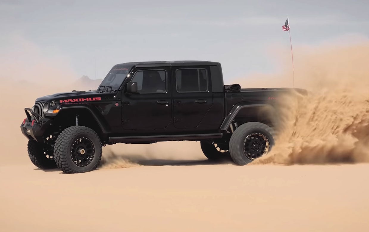 Watch Hennessey’s Maximus 1000 Jeep Gladiator Tear Up the Desert