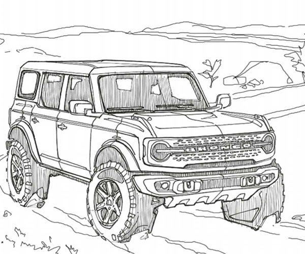 Get Your Colored Pencils Out for the New Ford Bronco