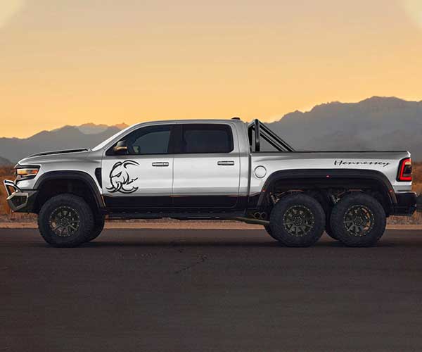 Hennessey Mammoth 6×6 Is a 1200hp Ram 1500 TRX with Six Wheels